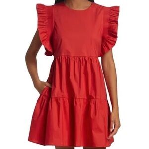 English Factory Red Mini Dress